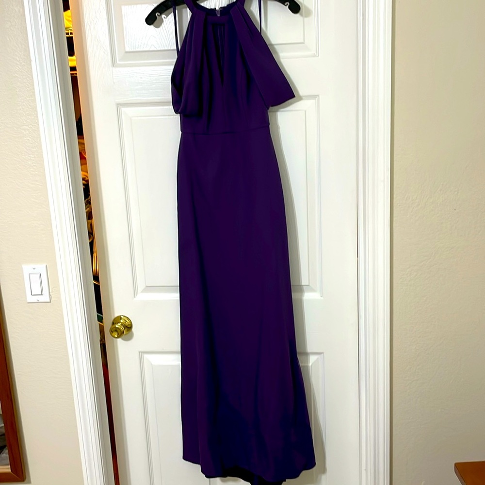 BCBG purple formal gown size 0